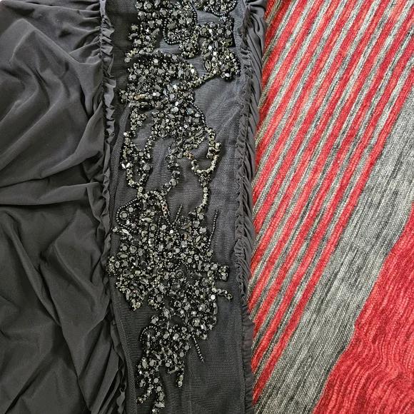 ABS Allen Schwartz Black One Sleeve Mini Dress - Picture 5 of 9